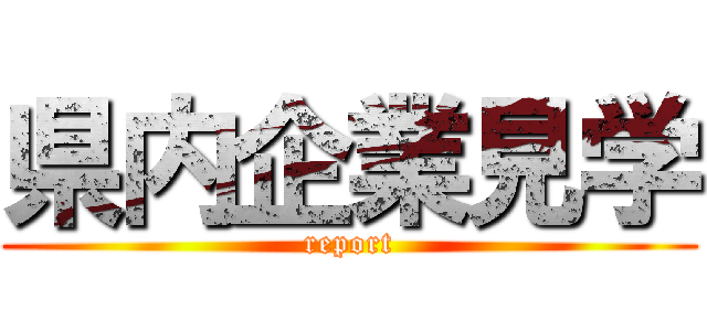 県内企業見学 (report)