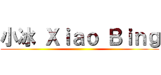 小冰 Ｘｉａｏ Ｂｉｎｇ ()