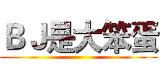 ＢＪ是大笨蛋 ()