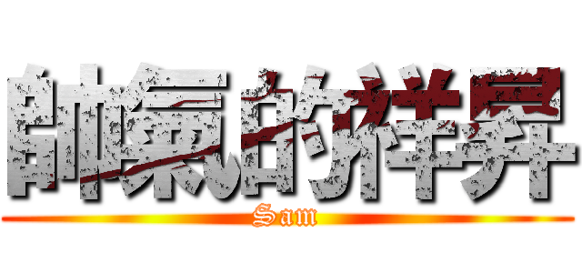 帥氣的祥昇 (Sam)