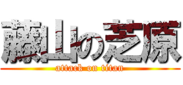 藤山の芝原 (attack on titan)