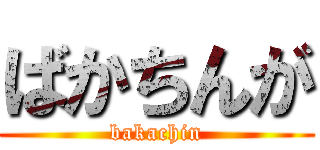 ばかちんが (bakachin)