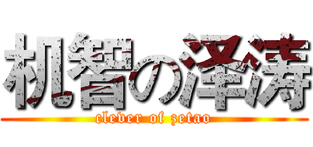 机智の泽涛 (clever of zetao)