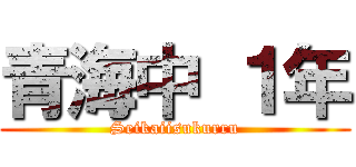 青海中 １年 (Seikaiisukurru)