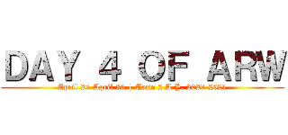 ＤＡＹ ４ ＯＦ ＡＲＷ (April 26-April 30 | Term 2 A.Y. 2020-2021)
