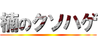 楠のクソハゲ ()