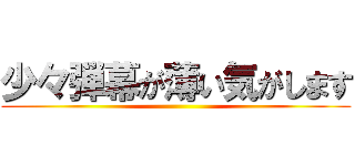 少々弾幕が薄い気がします ()