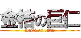 金桔の巨仁 (attack on titan)