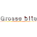 Ｇｒｏｓｓｅ ｂｉｔｅ (attack on little ass)