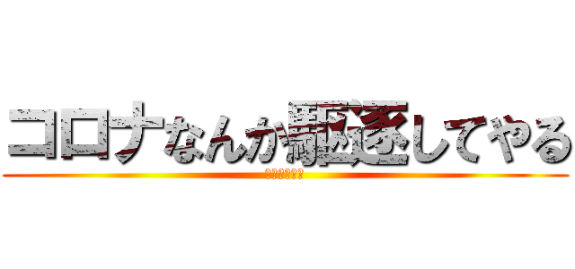 コロナなんか駆逐してやる (！！！！！！)