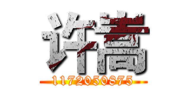许嵩 (1172050875)