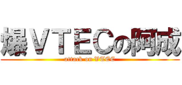 爆ＶＴＥＣの阿成 (attack on VTEC)