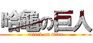 哈龜の巨人 (attack on titan)