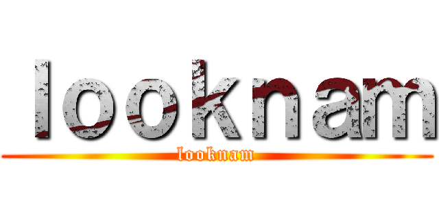 ｌｏｏｋｎａｍ (looknam)