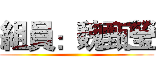 組員：魏甄瑩 ()