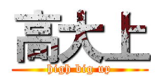 高大上 (high big up)