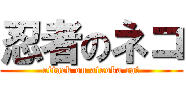 忍者のネコ (attack on ataoka cat)