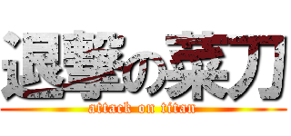 退撃の菜刀 (attack on titan)