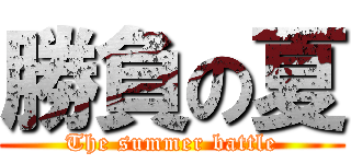勝負の夏 (The summer battle)