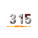 ３１５ (我自豪我骄傲)