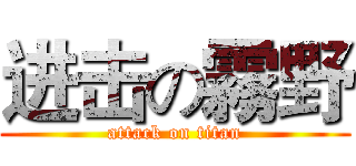 进击の霧野 (attack on titan)