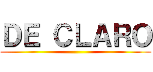 ＤＥ ＣＬＡＲＯ ()