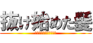 抜け始めた髪 (パスワード解除してみろ)