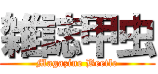 雑誌甲虫 (Magazine Beetle)