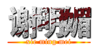 谢明媚 (xie ming mei)