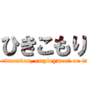 ひきこもり (Not in education, employment or training)