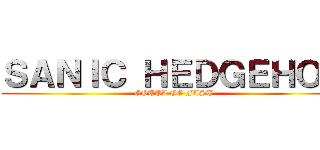 ＳＡＮＩＣ ＨＥＤＧＥＨＯＧ (GOTTA GO FAST)