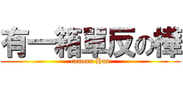 有一箱單反の樺 (camera Hua)