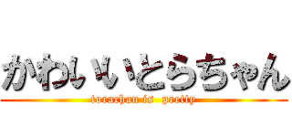 かわいいとらちゃん (torachan is  pretty)