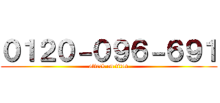 ０１２０－０９６－６９１ (attack on titan)