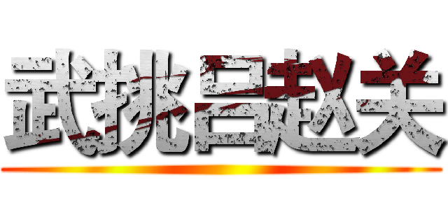 武挑吕赵关 ()