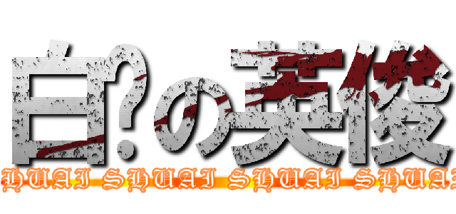 白瘦の英俊 (SHUAI SHUAI SHUAI SHUAI)