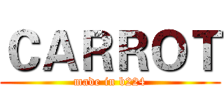 ＣＡＲＲＯＴ (made in b224)