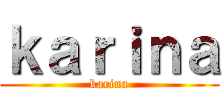 ｋａｒｉｎａ (karina)