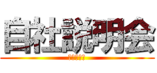 自社説明会 (ジシャセツ)
