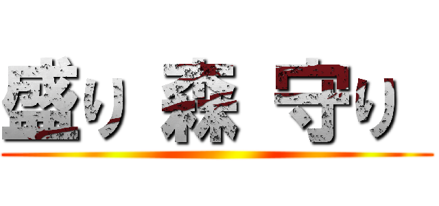 盛り 森 守り  ()