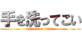 手を洗ってこい (attack on titan)