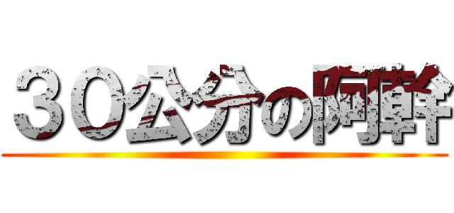 ３０公分の阿幹 ()