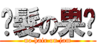 脫髮の果醬 (no hair on jam)