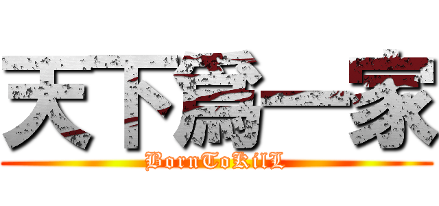 天下爲一家 (BornToKilL)