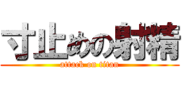 寸止めの射精 (attack on titan)