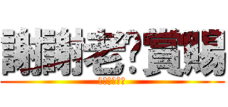 謝謝老闆賞賜 (謝謝老闆賞賜)