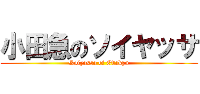小田急のソイヤッサ (Soiyassa of Odakyu)