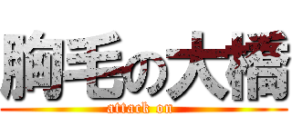 胸毛の大橋 (attack on )