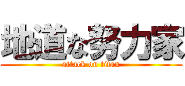 地道な努力家 (attack on titan)