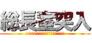 総長室突入 (1000人で湊総長に要求書を出そう！)